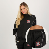 Imagem da oferta Agasalho Corinthians Trilobal Twist Feminino Preto