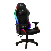 Imagem da oferta Cadeira Gamer Ergonômica Pollux ELG CH08BKRGB Braço 3D Inclinação de até 135º e 150kg LED RGB