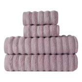 Imagem da oferta Jogo De Toalha Volumosa 4 Peças Jacquard 100% Algodão