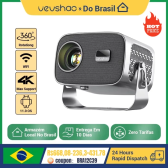 Imagem da oferta Projetor Vevshao A12 Android 11.0 wifi 6 1080p 4k