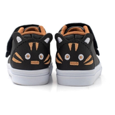 Imagem da oferta Tênis Infantil Masculino Tigrinho Preto com Bege Confortável Antiderrapante e Fácil de Calçar com Fechamento em