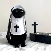Imagem da oferta Fantasia de freira para gatos de halloween - cosplay