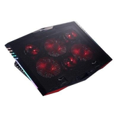 Imagem da oferta Suporte Gamer para Notebook KBM! GAMING BG500 até 21" 6 Fans RGB Preto e Vermelho - KGBG500PT
