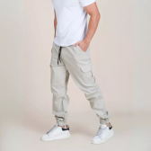 Imagem da oferta Calça Cargo Masculina Calca Jogger Streetwear Punho