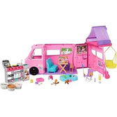 Imagem da oferta Barbie Dream Camper Playset com barraca de teto cadeira de balanço lago de pesca churrasqueira com recurso de mudança
