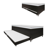 Imagem da oferta Bicama Box Conjugada De Espuma D28 E Auxiliar De Espuma Veronna Solteiro 88cm