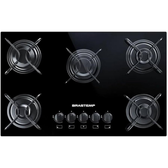 Imagem da oferta Cooktop 5 bocas Brastemp com grades piatina e acendimento automático - BDD75AE BIVOLT