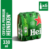 Imagem da oferta 3 Packs Cerveja Heineken Long Neck Pack 6 unidades 330Ml