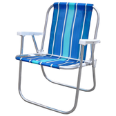 Imagem da oferta Cadeira de Praia Alta Alumínio 047 Botafogo Lar & Lazer