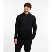 Imagem da oferta Suéter em Tricô com Capuz e Bolso Canguru