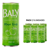 Imagem da oferta Pack com 6 unidades Energético Baly Energy Drink Maçã Verde 250ml