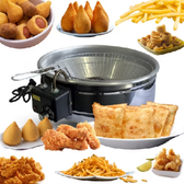 Imagem da oferta Fritadeira Elétrica Tacho de 5 Litros Base em Inox 1500w 110 OU 220v com Termostato