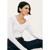 Imagem da oferta Blusa Hering Básica Slim Manga Longa Hering - Feminina