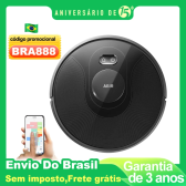 Imagem da oferta (Código promocional: BRA888)Robô aspirador de pó ABIR X8 navegação a laser lidar 6500pa sucção multi-assoalho