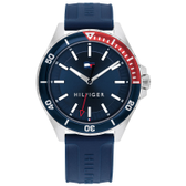 Imagem da oferta Relógio Tommy Hilfiger Masculino Borracha Azul 1792009