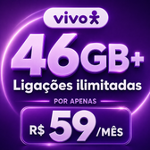 Imagem da oferta Plano Vivo com 46GB: só R$ 59mês por tempo limitado