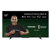 Imagem da oferta Smart TV Toshiba QLED 55'' 55M550LS 4K VIDAA 3 HDMI 2 USB Wi-Fi - TB014M