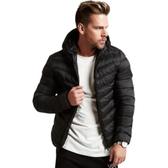 Imagem da oferta Casaco Bobojaco Puffer Masculino Com Capuz Slim Fitness - Preto - EGG