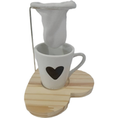 Imagem da oferta Kit Caneca + Mini Coador de Café Individual Reutilizável