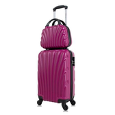 Imagem da oferta Kit Mala de bordo pink com Frasqueira Dizy Swiss Move