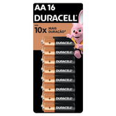 Imagem da oferta Duracell Pilha Alcalina AA Pequena Duracell Com 16 Unidades