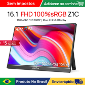 Imagem da oferta Monitor Portátil NOVA ARZOPA 16.1 1080P 100% sRGB Segundo Monitor de Tela Externa