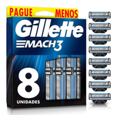 Imagem da oferta Gillette Mach3 - Carga para Aparelho de Barbear Leve 8 Pague 6 (o pacote pode variar)