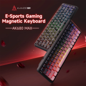 Imagem da oferta Ajazz ak680 max interruptor magnético teclados mecânicos troca quente 8k taxa de pesquisa rgb perso