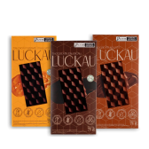 Imagem da oferta Trio Barras - 3 barras de 75g -  Luckau - 225g total