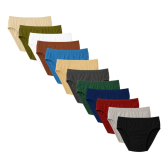 Imagem da oferta Kit Cueca Adulto 12 Peças Slip Plus Size Masculino Algodão