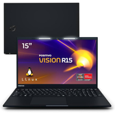 Imagem da oferta Notebook Positivo Vision R15 Ryzen 7-5700U 8GB SSD 256GB AMD Radeon Graphics Tela 15.6" FHD Lumina Bar Linux - 3002932
