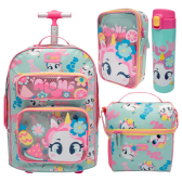 Imagem da oferta Kit Mochila C/ Rodinha G + Garrafa Térmica Uni Aloha - Puket