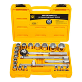 Imagem da oferta Jogo Kit de Ferramentas Manuais Chave Catraca 1/2 8 a 32mm BCS022 The Black Tools Cor Amarelo
