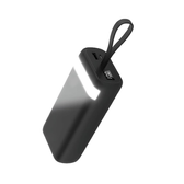 Imagem da oferta Carregador sem fio Universal Portátil Power bank Turbo 20000mah com 4 cabos saída USB Tipo CMicro USBUSBUSB Visor d