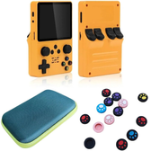 Imagem da oferta Console Portátil R35S 64GB 15 Mil Jogos Sitema ArkOS 2.0 Tela IPS de 3.5 Polegadas (Amarelo)