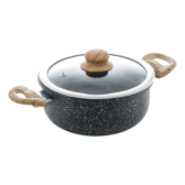 Imagem da oferta Caçarola Indução 24cm Revest Cerâmico Granilite Preto Wolff