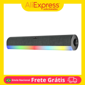 Imagem da oferta Soundbar 14W Rms Knup Kp-Ro852 Gamer Rgb Entrada P2 Usb Controle De Volume Caixa De Som Para Pc Notebook Televisão Moni