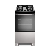Imagem da oferta Fogão 4 bocas Electrolux Cinza Efficient Mesa Vidro Tripla Chama e PerfectCook (FE4GG) - B