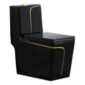 Imagem da oferta Vaso Sanitário Monobloco Acoplada Las Vegas Black Gold DX COLD