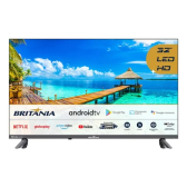 Imagem da oferta Smart TV 32'' Britânia Led Hd Dolby Audio - BTV32G23AGSSGBLH