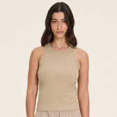 Imagem da oferta Regata Canelada Small Logo Feminina