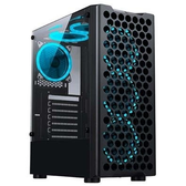 Imagem da oferta Gabinete Gamer Rise Mode X5 Glass RGB Lateral em Vidro Fumê Preto - RM-X5-05-FB