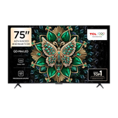 Imagem da oferta Smart TV 75" TCL 75C6K 4K QD-Mini Led 144Hz com Sistema Operacional Google TV