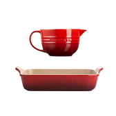 Imagem da oferta KIT LE CREUSET BOWL DE PREPARO 2L E TRAVESSA RETANGULAR HERITAGE 32CM
