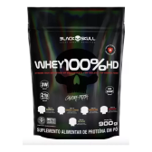 Imagem da oferta Whey 100% Hd Refil Black Skull 900g Wpc Wpi E Wph Sabor Baunilha