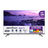 Imagem da oferta Smart TV DLED 43" Full HD Britânia BTV43VA4REGB Roku TV com HDMI USB Wi-Fi Dolby Audio Processador Quad-Core e Conexão