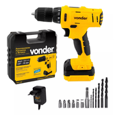 Imagem da oferta Parafusadeira Furadeira A Bateria 12V Bivolt PFV 120 Vonder