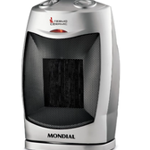 Imagem da oferta Aquecedor Termo Ceramic Mondial 1500W | PretoPrata 110V A-05