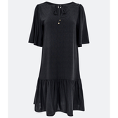 Imagem da oferta Vestido Curto em Flamê com Textura e Amarração no Decote