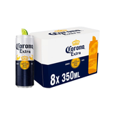 Imagem da oferta Pack Cerveja Corona Extra 350ml - 8 unidades